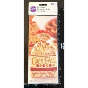 Wilton Cozy Fall Party Bags W/ Twist Ties 20 Count